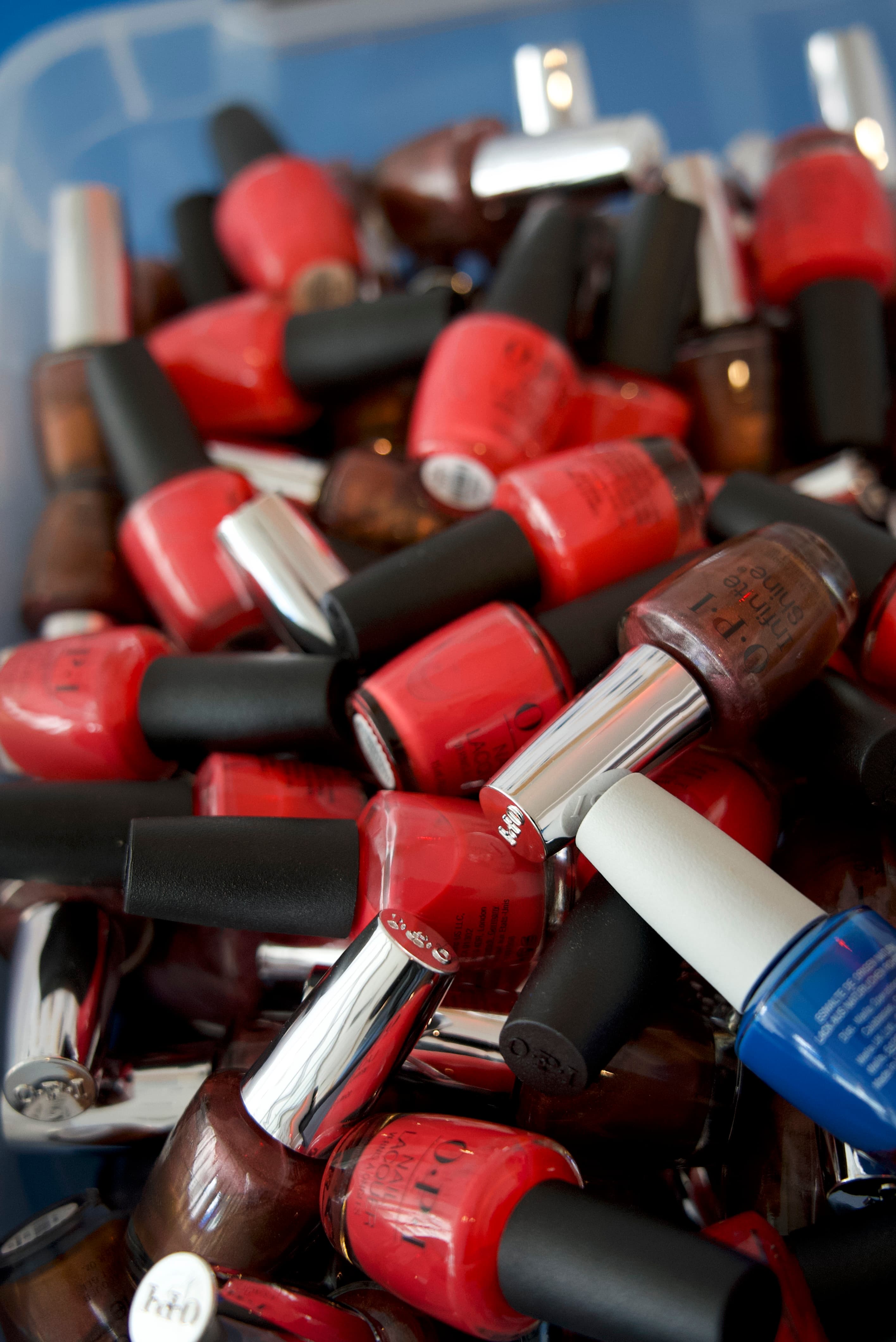Donated cosmetics sorted and ready to distribute
